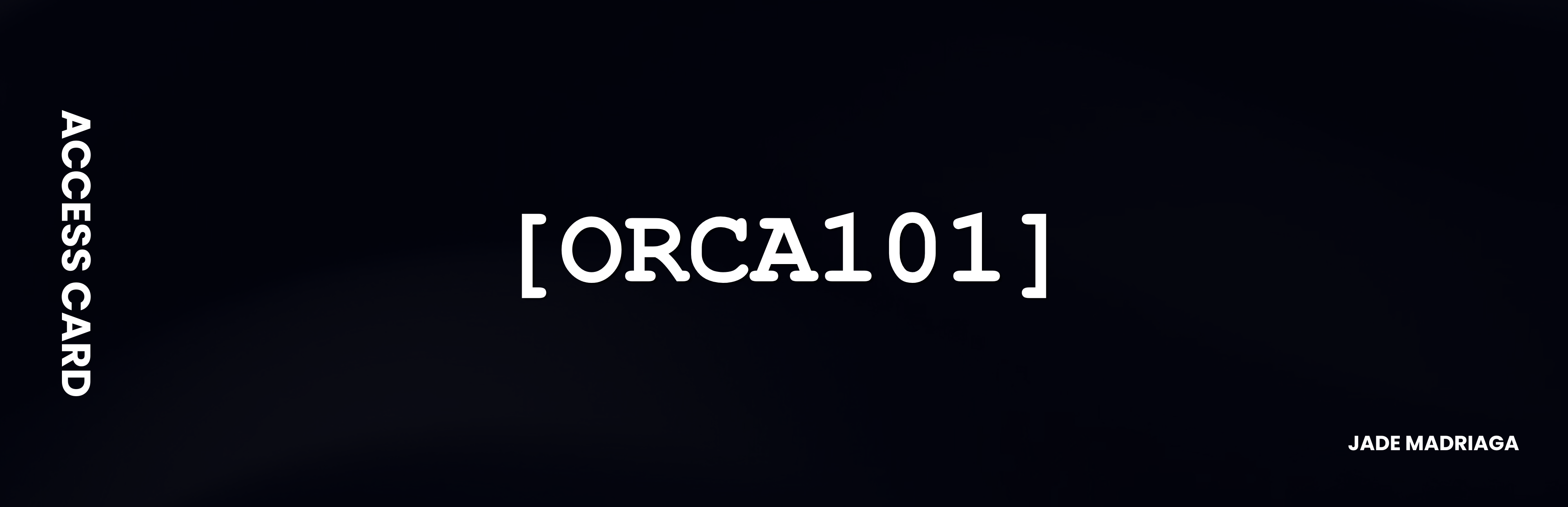 ORCA101 access card